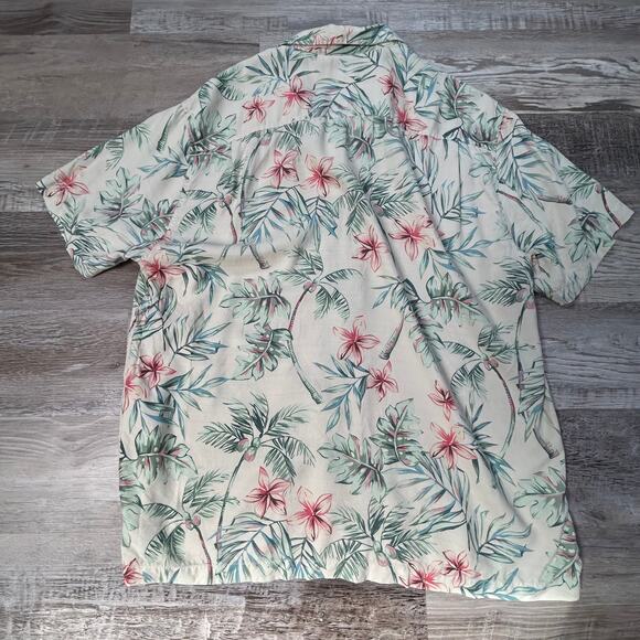 Tommy Bahama Silk Hawaiian Shirt XL Tropical Short Sleeve Button Up - Picture 6 of 6